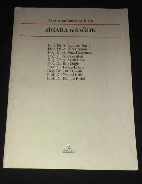 SİGARA VE SAĞLIK (Sahafiye Kitap) ürün görseli 1