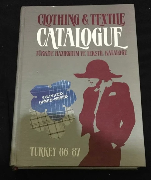 CLOTHING & TEXTILE CATALOGUE Türkiye Hazırgiyim ve Tekstil Kataloğu TURKEY 86-87 (Sahafiye Kitap) ürün görseli 1
