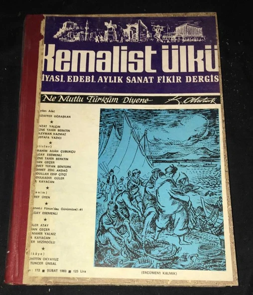 KEMALİST ÜLKÜ 1983 Sıralı 173-182.Sayılar [toplam 10 sayı] (Sahafiye Kitap) ürün görseli 1