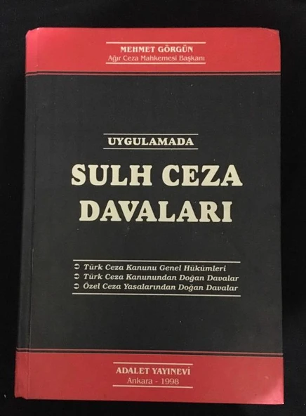 UYGULAMADA SULH CEZA DAVALARI (Sahafiye Kitap) ürün görseli 1