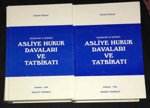 Açıklamalı İçtihatlı ASLİYE HUKUK DAVALARI VE TATBİKATI 2 Cilt [Takım] (Sahafiye Kitap) ürün görseli 1