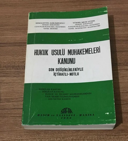 HUKUK USULÜ MUHAKEMELERİ KANUNU Son Değişiklikleriyle İçtihatlı-Notlu (Sahafiye Kitap) ürün görseli 1