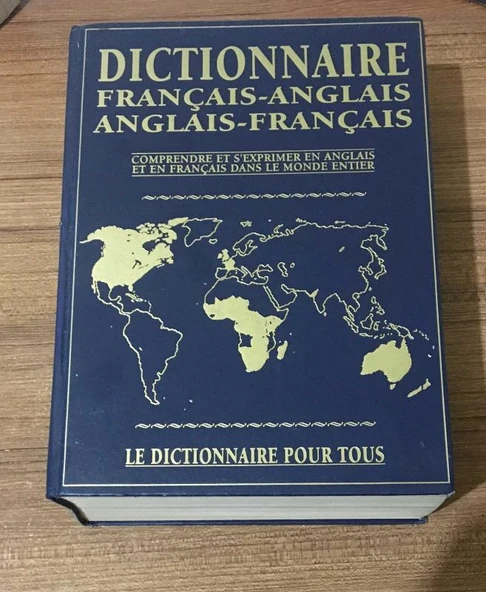 DICTIONNAIRE FRANÇAIS - ANGLAIS / ANGLAIS - FRANÇAIS Comprendre et S'exprimer en Anglais et en Français Dans le Monde Entier (Sahafiye Kitap) ürün görseli 1