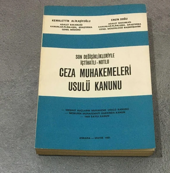 CEZA MUHAKEMELERİ USULÜ KANUNU (Sahafiye Kitap) ürün görseli 1