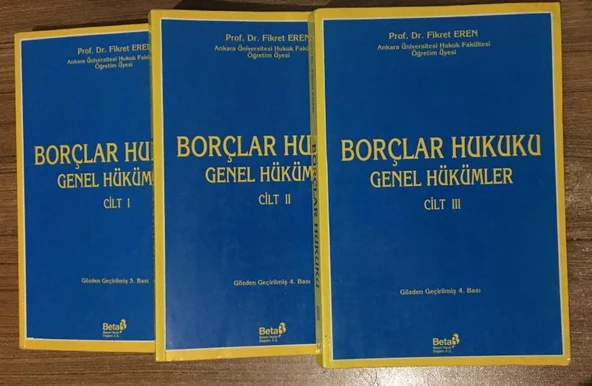 BORÇLAR HUKUKU Genel Hükümler 3 Cilt [TAKIM] Gözden Geçirilmiş 5.Bası (Sahafiye Kitap) ürün görseli 1