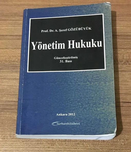 YÖNETİ HUKUKU Güncelleştirilmiş 31.Bası (Sahafiye Kitap) ürün görseli 1