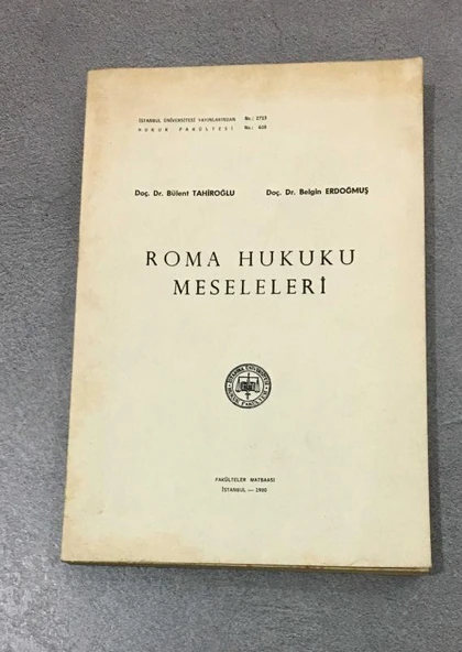 ROMA HUKUKU MESELELERİ (Sahafiye Kitap) ürün görseli 1
