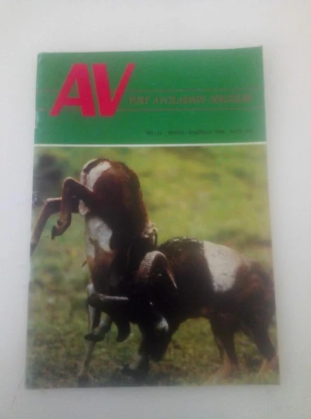 AV Yurt Avcılarının Dergisidir,  Mayıs-Haziran 1990, Sayı:193, Yıl:21 (Sahafiye Kitap) ürün görseli 1
