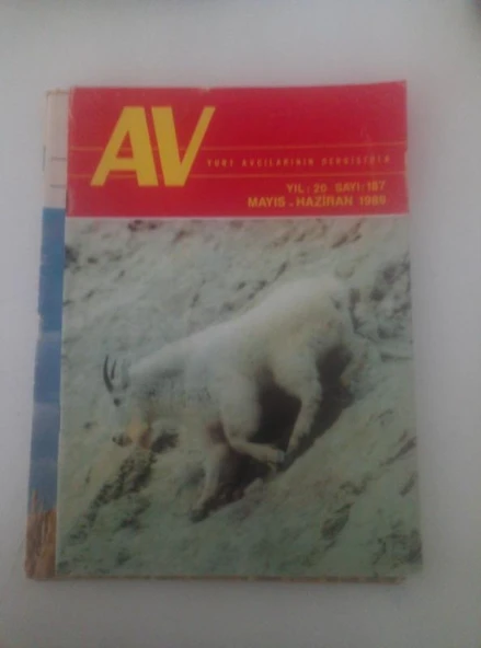AV Yurt Avcılarının Dergisidir, Mayıs-Haziran 1989, Sayı:187, Yıl:20 (Sahafiye Kitap) ürün görseli 1