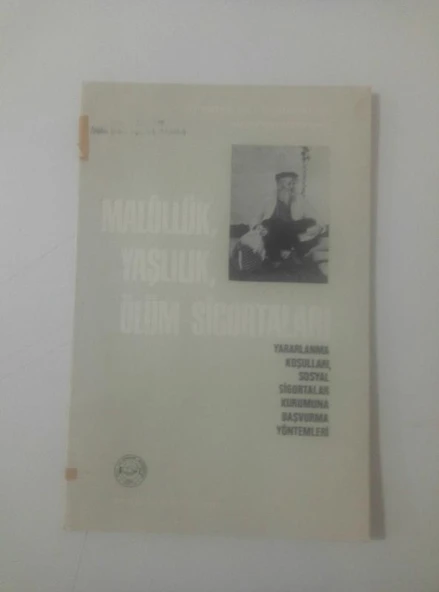MALÜLLÜK, YAŞLILIK, ÖLÜM SİGORTALARI (Sahafiye Kitap) ürün görseli 1