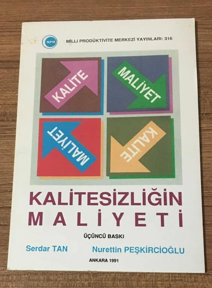 KALİTESİZLİĞİN MALİYETİ 3.BASKI (Sahafiye Kitap) ürün görseli 1