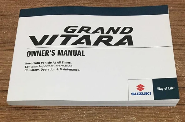 SUZUKI GRAND VITARA OWNER'S MANUAL June 2008 -İNGİLİZCE- (Sahafiye Kitap) ürün görseli 1