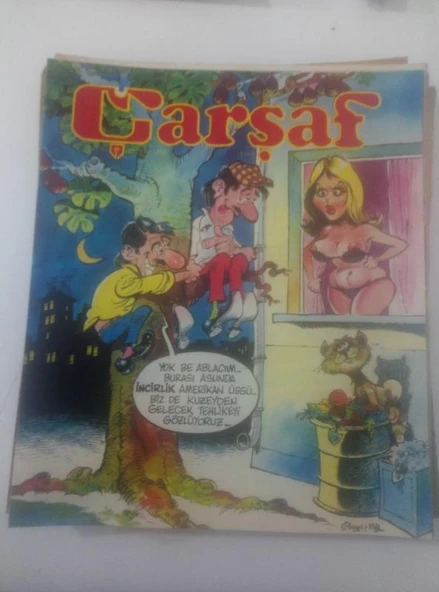 ÇARŞAF Haftalık Gülmece Dergisi, 18 Ekim 1978, Yıl:3, Sayı:43 (Sahafiye Kitap) ürün görseli 1