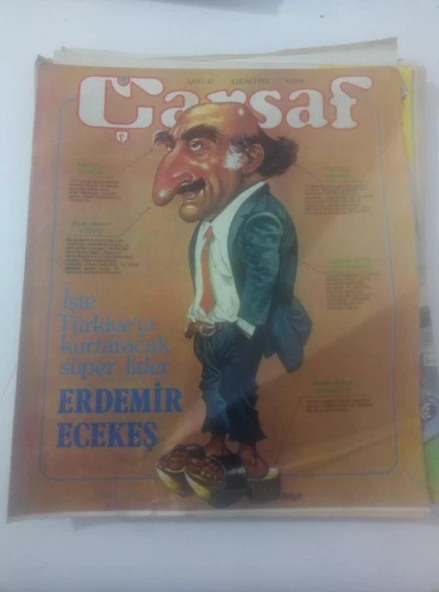 ÇARŞAF Haftalık Gülmece Dergisi, 4 Ekim 1978, Yıl:3, Sayı:41 (Sahafiye Kitap) ürün görseli 1