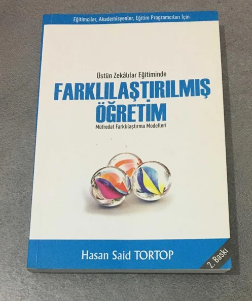 Üstün Zekalılar Eğitiminde FARKLILAŞTIRILMIŞ ÖĞRETİM Müfredat Farklılaştırma Modelleri 2.BASKI - Eğitimciler,Akademisyenler,Eğitim Programcıları için - (Sahafiye Kitap) ürün görseli 1