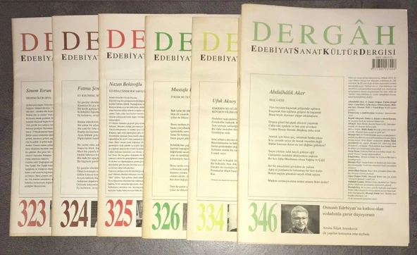 DERGAH 323-324-325-326 / 334-346.Sayılar arası - Toplam 17 Sayı - (Sahafiye Kitap) ürün görseli 1