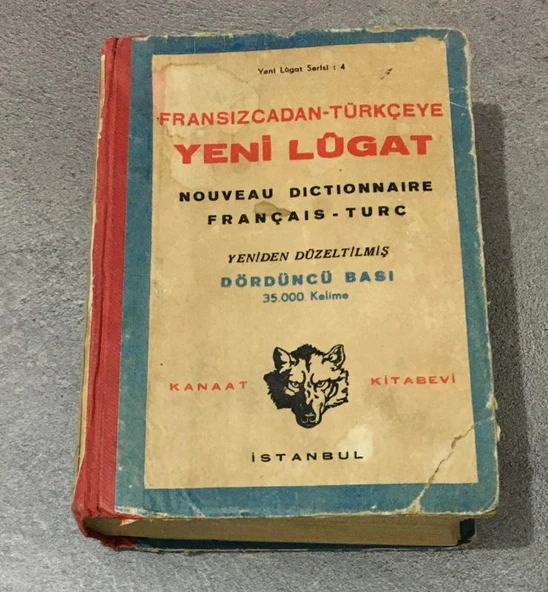 FRANSIZCADAN TÜRKÇEYE YENİ LUGAT Yeniden Düzeltilmiş 4.Baskı 35.000 Kelime (Sahafiye Kitap) ürün görseli 1