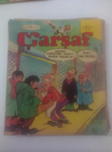 ÇARŞAF Haftalık Gülmece Dergisi, 20 Şubat 1980, Yıl:5, Sayı:8 (Sahafiye Kitap) ürün görseli 1