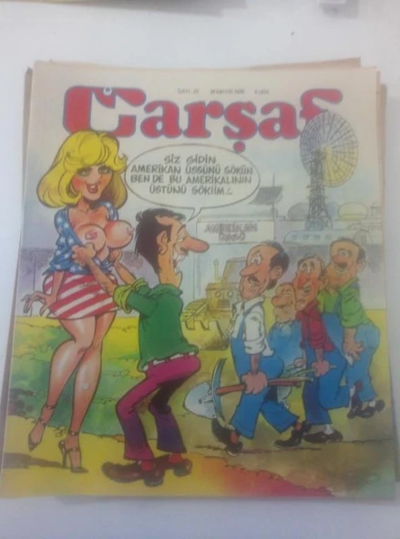 ÇARŞAF Haftalık Gülmece Dergisi, 24 Mayıs 1978, Yıl:3, Sayı:22 (Sahafiye Kitap) ürün görseli 1