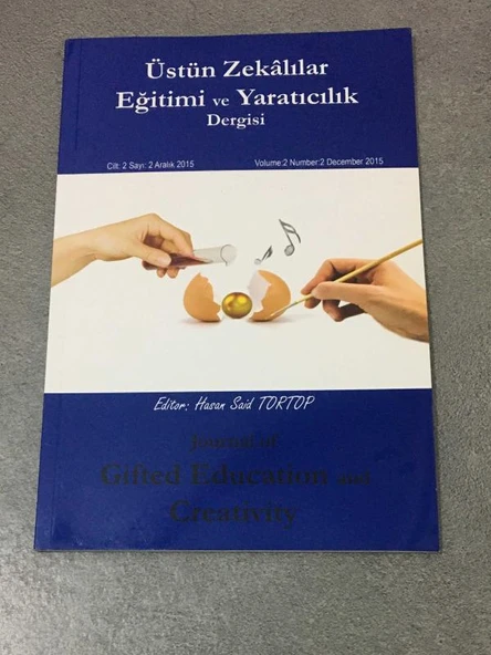 ÜSTÜN ZEKALILAR EĞİTİMİ VE YARATICILIK DERGİSİ Aralık 2015 Cilt 2 Sayı 2 (Sahafiye Kitap) ürün görseli 1