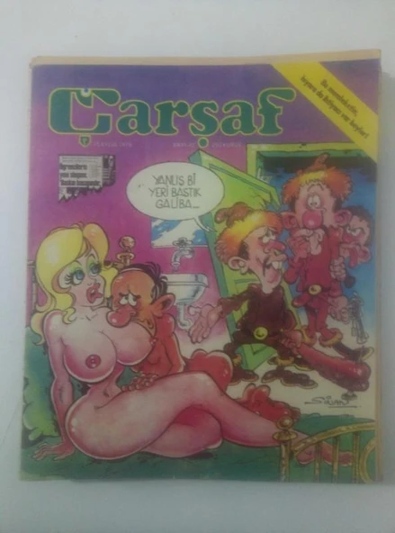 ÇARŞAF Haftalık Gülmece Dergisi, 15 Eylül 1976,  Yıl:1, Sayı:40 (Sahafiye Kitap) ürün görseli 1