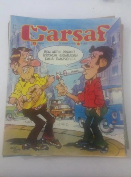 ÇARŞAF Haftalık Gülmece Dergisi, 26 Temmuz 1978, Yıl:3, Sayı:30 (Sahafiye Kitap) ürün görseli 1
