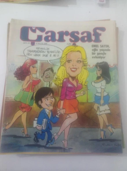 ÇARŞAF Haftalık Gülmece Dergisi, 31 Mayıs 1978, Yıl:3, Sayı:23 (Sahafiye Kitap) ürün görseli 1