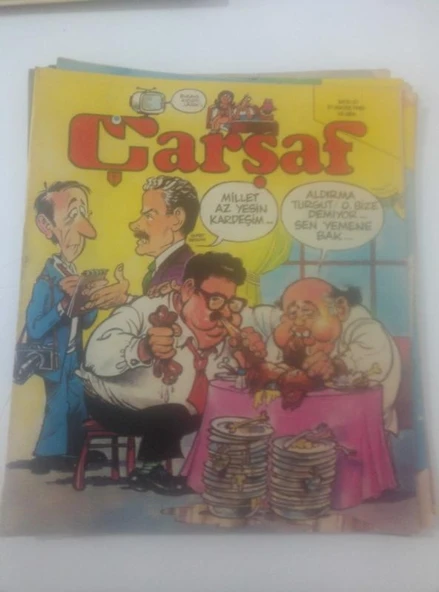 ÇARŞAF Haftalık Gülmece Dergisi, 21 Mayıs 1980, Yıl:5, Sayı:21 (Sahafiye Kitap) ürün görseli 1