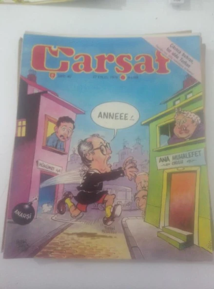ÇARŞAF Haftalık Gülmece Dergisi, 27 Eylül 1978, Yıl:3, Sayı:40 (Sahafiye Kitap) ürün görseli 1