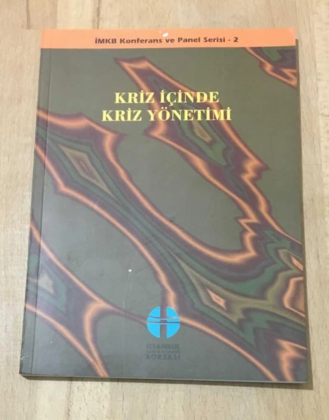 KRİZ İÇİNDE KRİZ YÖNETİMİ Paneli 16 Aralık 1998 (Sahafiye Kitap) ürün görseli 1