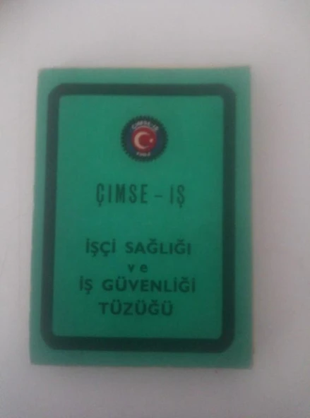 İŞÇİ SAĞLIĞI VE İŞ GÜVENLİĞİ TÜZÜĞÜ (Sahafiye Kitap) ürün görseli 1