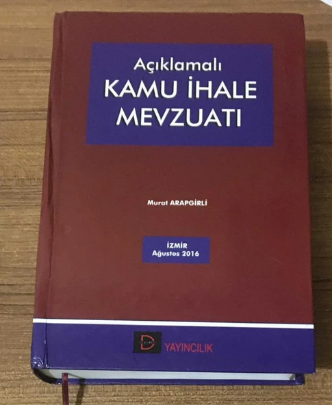 AÇIKLAMALI KAMU İHALE MEVZUATI - 2016 Baskı - (Sahafiye Kitap) ürün görseli 1
