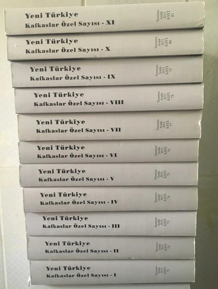 YENİ TÜRKİYE Kafkaslar Özel 71 - 81. Sayılar - 11 Cilt Tam Takım - 2015 (Sahafiye Kitap) ürün görseli 1