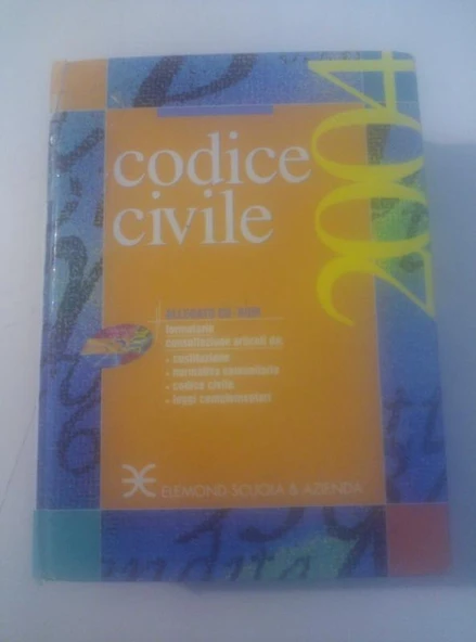 Codice Civile 2004 ALLEGATO CD-ROOM (Sahafiye Kitap) ürün görseli 1