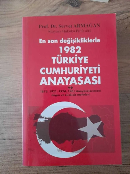 En Son Değişiklerle TÜRKİYE CUMHURİYETİ ANAYASASI 1982 (Sahafiye Kitap) ürün görseli 1
