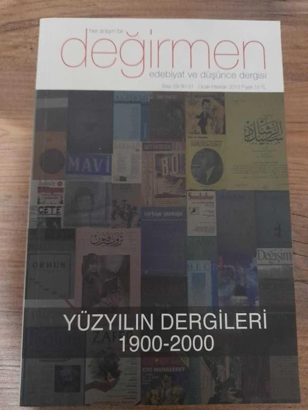 HER ANLAM BİR DEĞİRMEN EDEBİYAT VE DÜŞÜNCE DERGİSİ SAYI 29-30-31 OCAK-HAZİRAN 2012 DİBACE (Sahafiye Kitap) ürün görseli 1