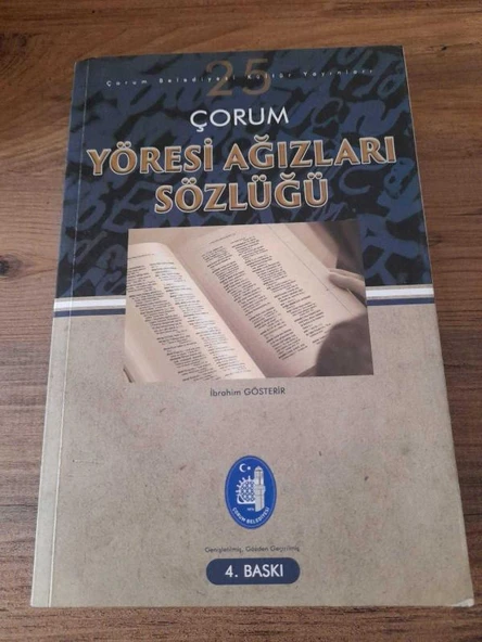 ÇORUM YÖRESİ AĞIZLARI SÖZLÜĞÜ (Sahafiye Kitap) ürün görseli 1