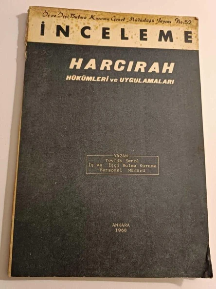 HARCIRAH HÜKÜMLERİ VE UYGULAMALARI (Sahafiye Kitap) ürün görseli 1