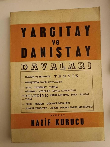 YARGITAY VE DANIŞTAY DAVALARI (Sahafiye Kitap) ürün görseli 1