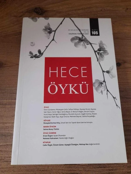 HECE ÖYKÜ İKİ AYLIK ÖYKÜ DERGİSİ Yıl:18,Sayı:105 "Aylak Okumalar" (Sahafiye Kitap) ürün görseli 1