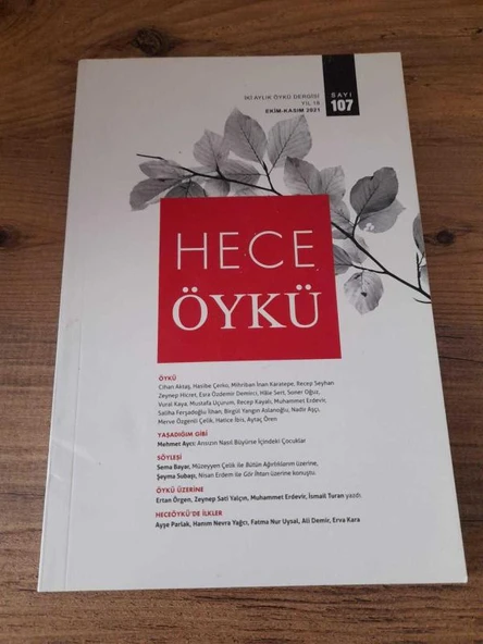 HECE ÖYKÜ İKİ AYLIK ÖYKÜ DERGİSİ Yıl:18,Sayı107 "Yaşadığım Gibi" (Sahafiye Kitap) ürün görseli 1