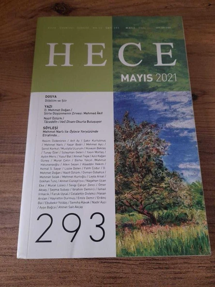 HECE AYLIK EDEBİYAT DERGİSİ Yıl:25,Sayı:293 "Dilbilim ve Şiir" (Sahafiye Kitap) ürün görseli 1
