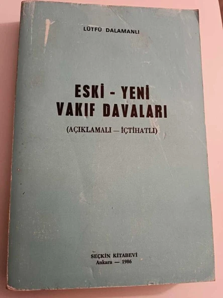 Eski - Yeni Vakıf Davaları (Sahafiye Kitap) ürün görseli 1