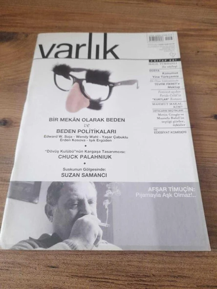 Varlık-Aylık Edebiyat ve Kültür Dergisi Ağustos 2001 "Suskunluğun Gölgesinde" (Sahafiye Kitap) ürün görseli 1