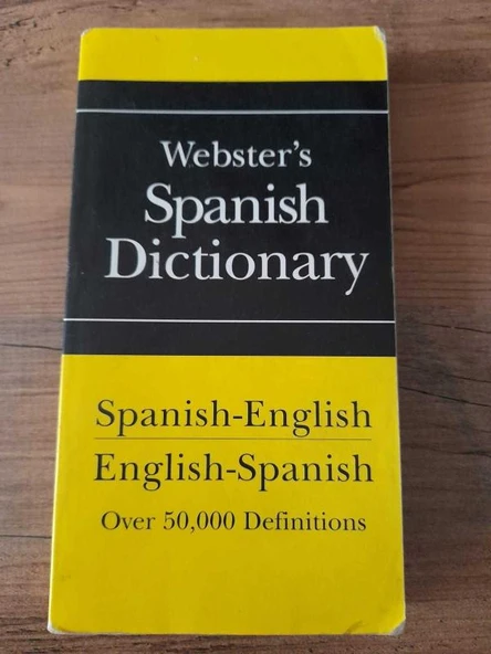 Webster's Spanish Dictionary Spanish-English/English-Spanish Over 50,000 Definitions (Sahafiye Kitap) ürün görseli 1