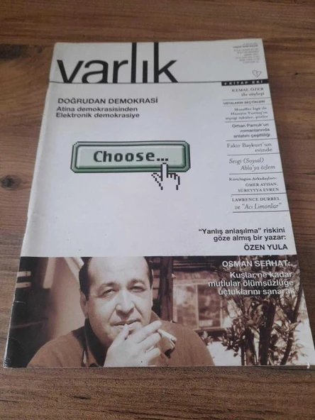 Varlık-Aylık Edebiyat ve Kültür Dergisi Nisan 2001 "Fakir Baykurt'un Evinde" (Sahafiye Kitap) ürün görseli 1