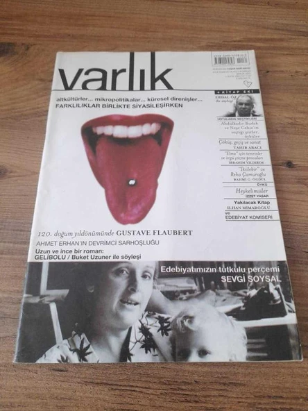 Varlık-Aylık Edebiyat ve Kültür Dergisi Aralık 2001 "Çöküş, Geçiş ve Sanat" (Sahafiye Kitap) ürün görseli 1