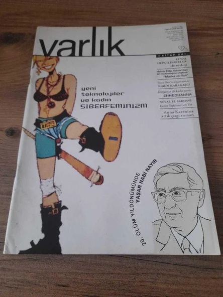 Varlık-Aylık Edebiyat ve Kültür Dergisi Mart 2001 " Kahire Saçlarımı Geri Ver" (Sahafiye Kitap) ürün görseli 1