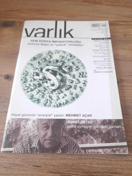 Varlık-Aylık Edebiyat ve Kültür Dergisi Eylül 2001 "Alçaktan Uçan Güvercin" (Sahafiye Kitap) ürün görseli 1