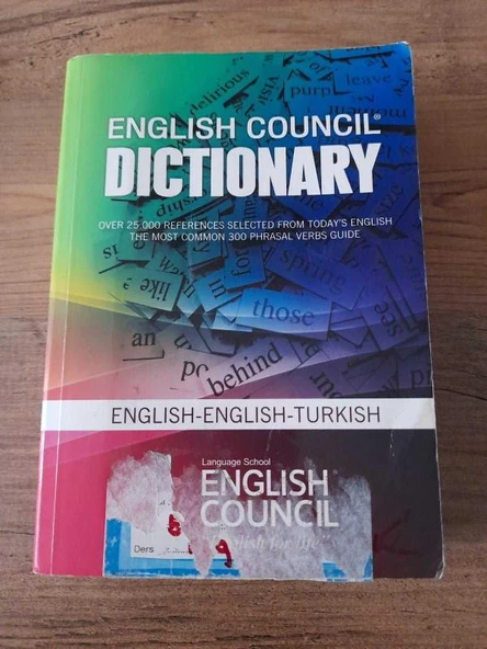 English Council Dictionary - English - English - Turkish- Cep Boy (Sahafiye Kitap) ürün görseli 1